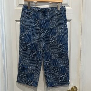 Vintage Lauren Ralph Lauren Blue Floral Patchwork Pants